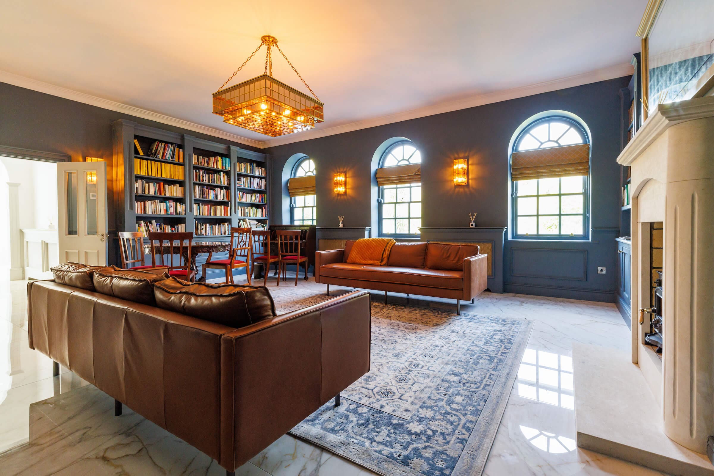 Luxury private library in Kilkenny accommodation