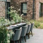 Al fresco wedding dining at Camelot Waterford