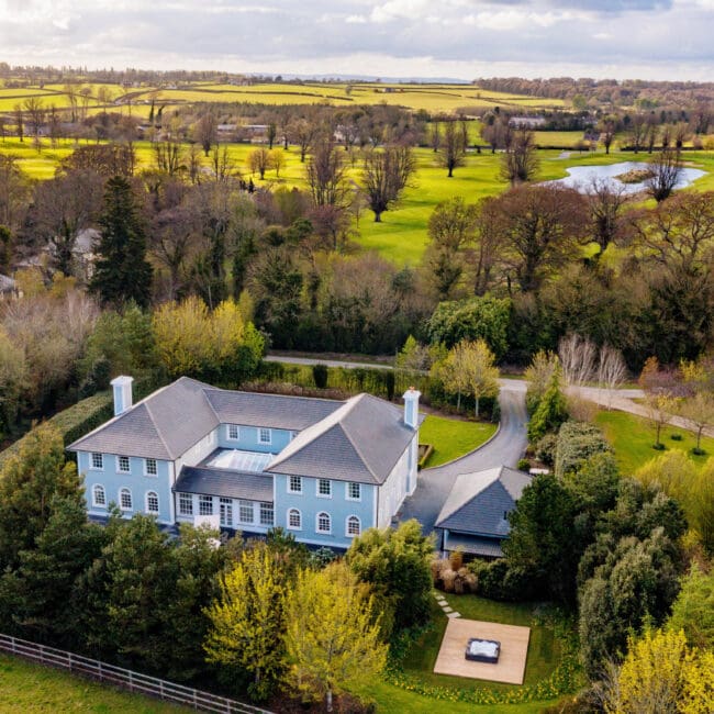 Aerial view of Rochtaine Kilkenny for intergenerational family gatherings in Ireland